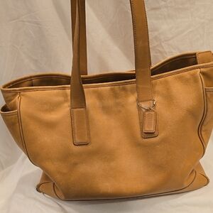Coach Camel Leather Tote